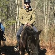 Michael B. Horseback riding